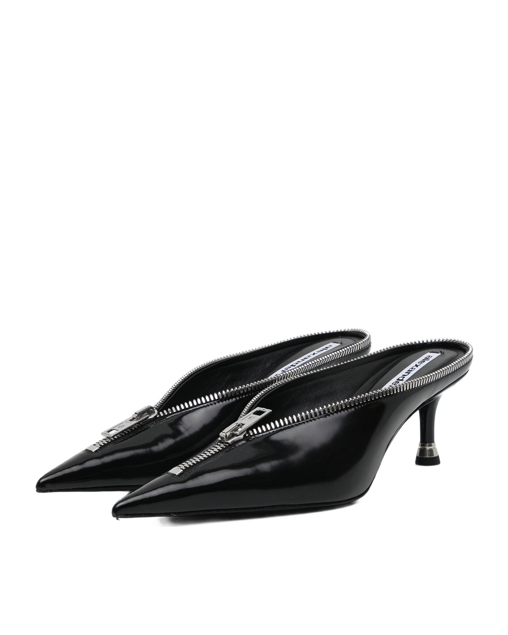 Akila pointed-toe zip mules