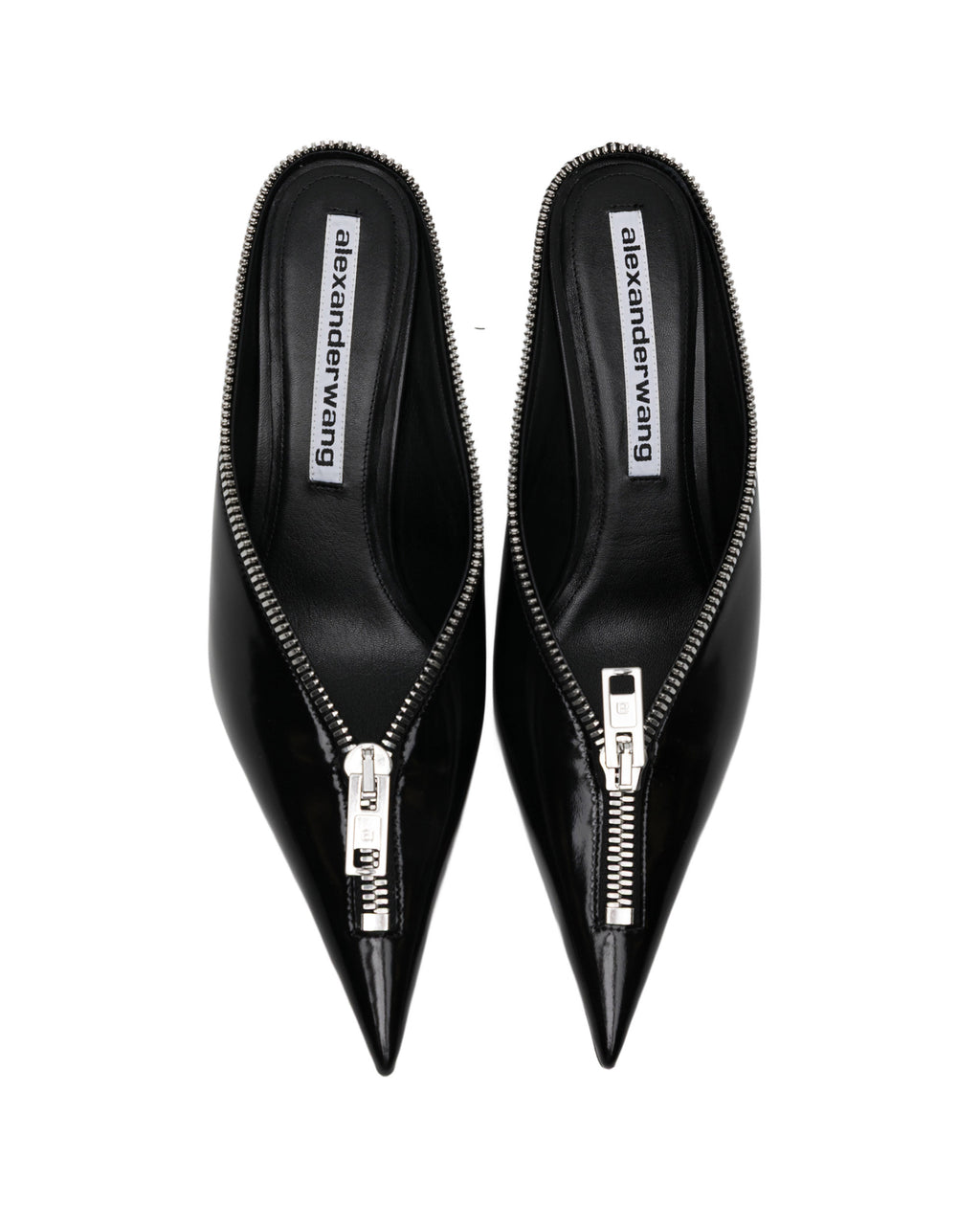 Akila pointed-toe zip mules