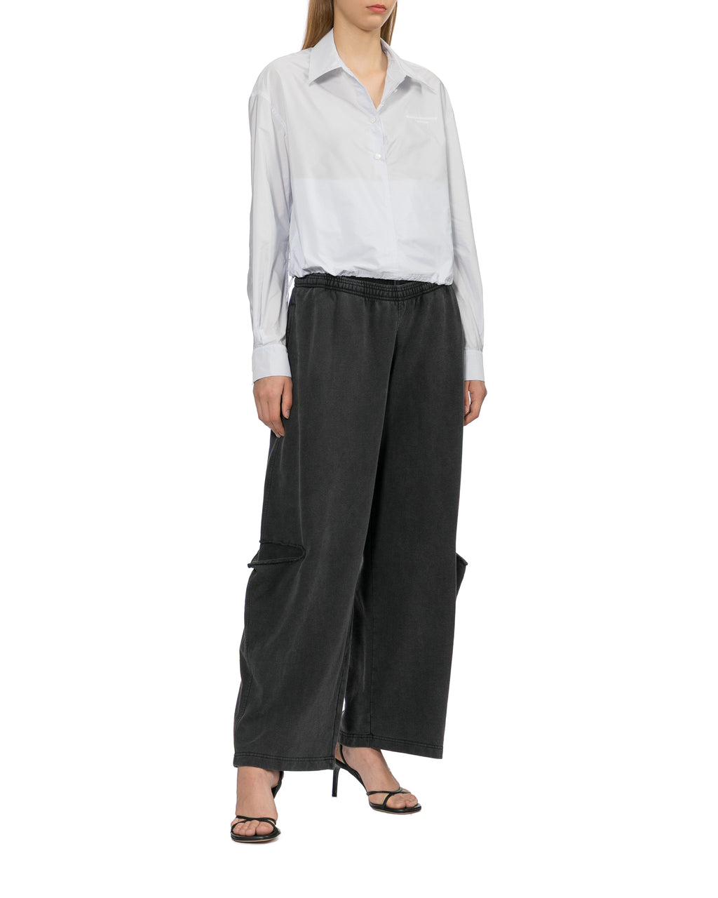 Layered baggy sweatpants
