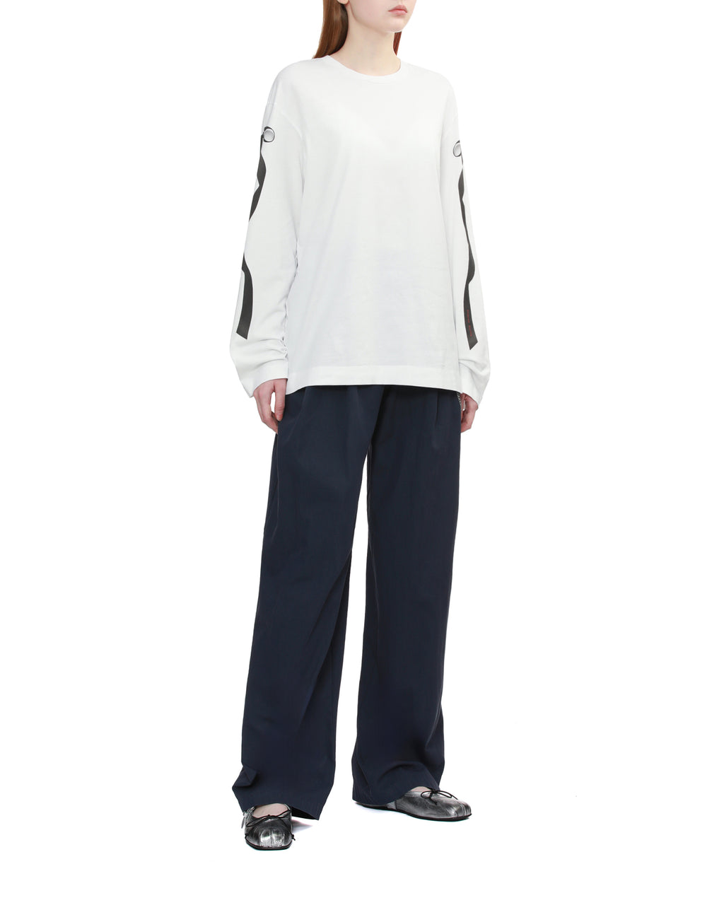 Chain-detail pants