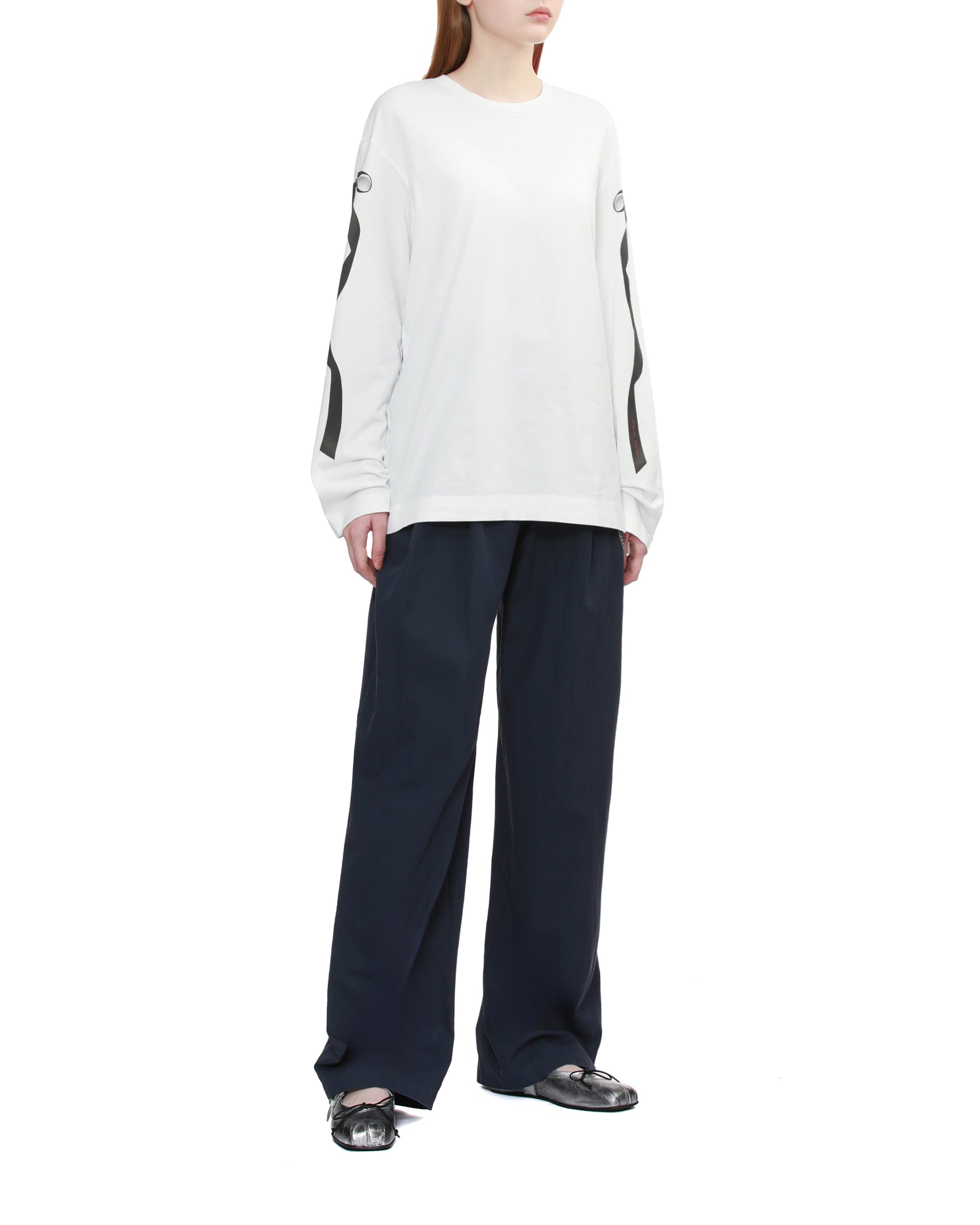 Chain-detail pants