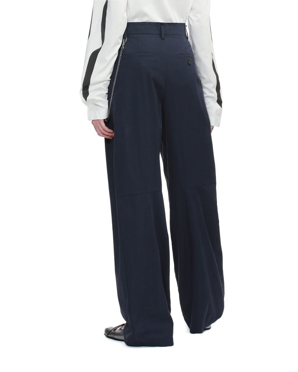 Chain-detail pants
