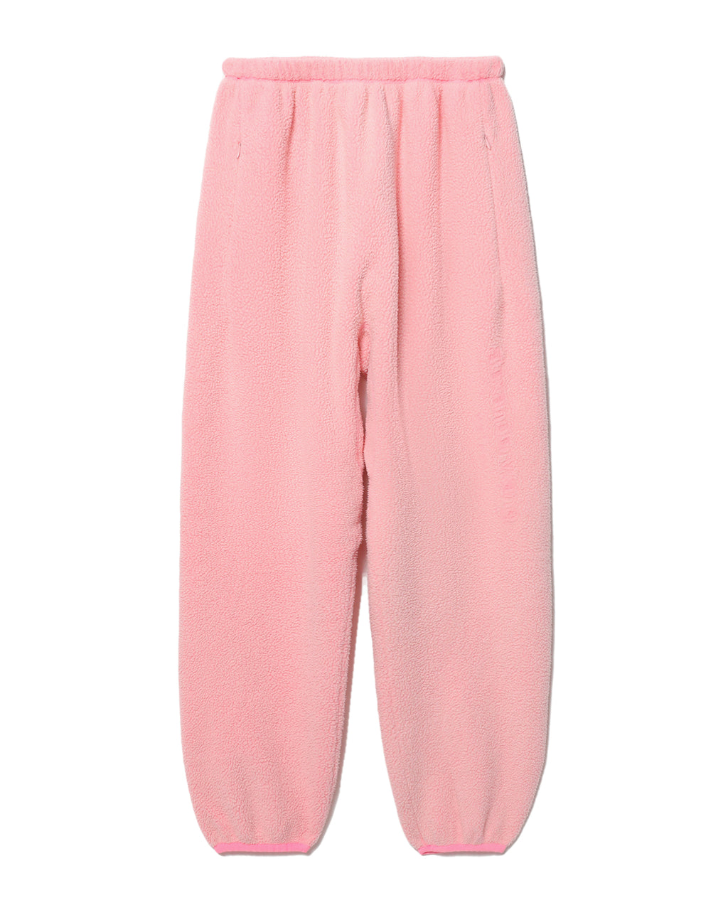 Embossed logo teddy fleece sweatpants