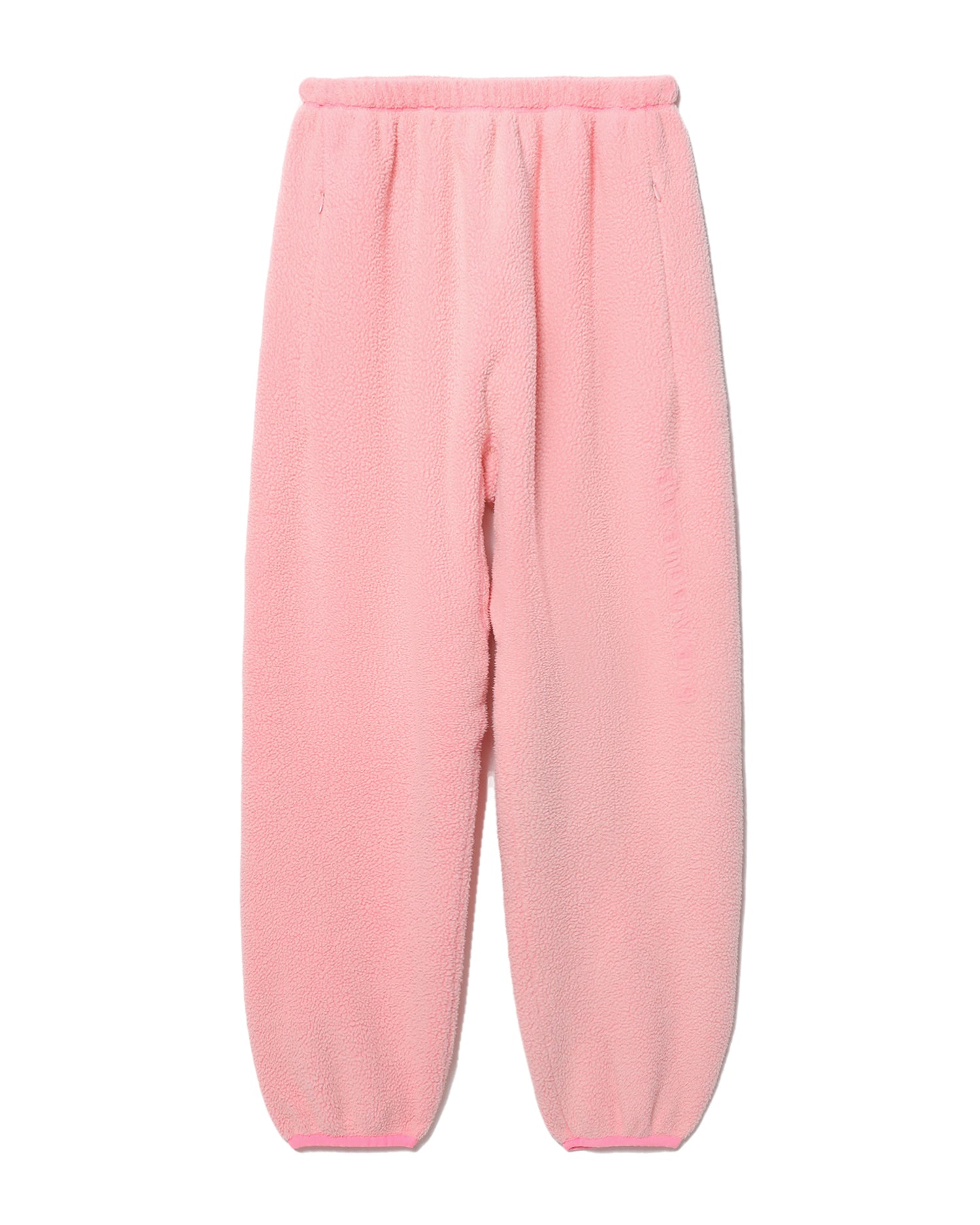 Embossed logo teddy fleece sweatpants