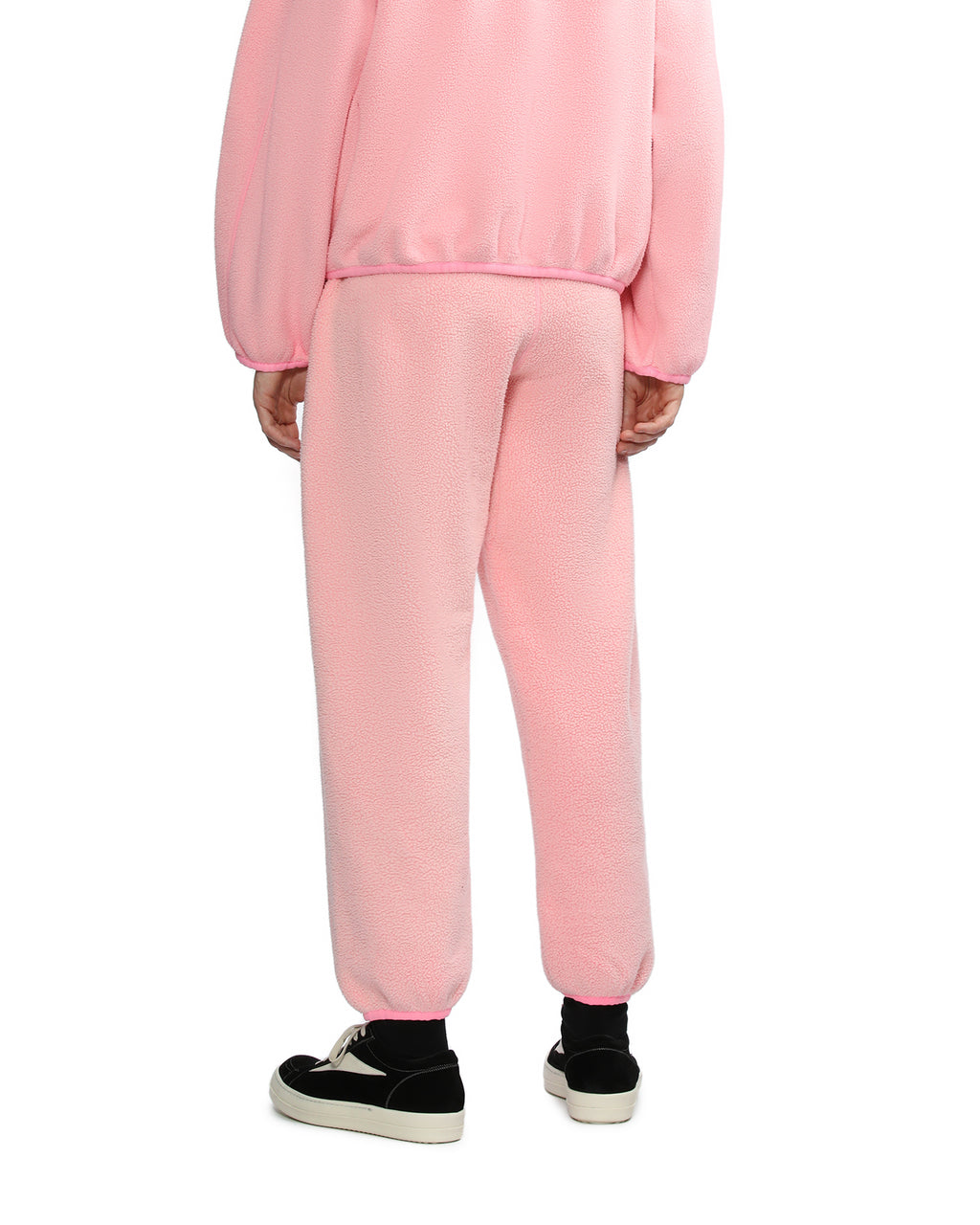 Embossed logo teddy fleece sweatpants