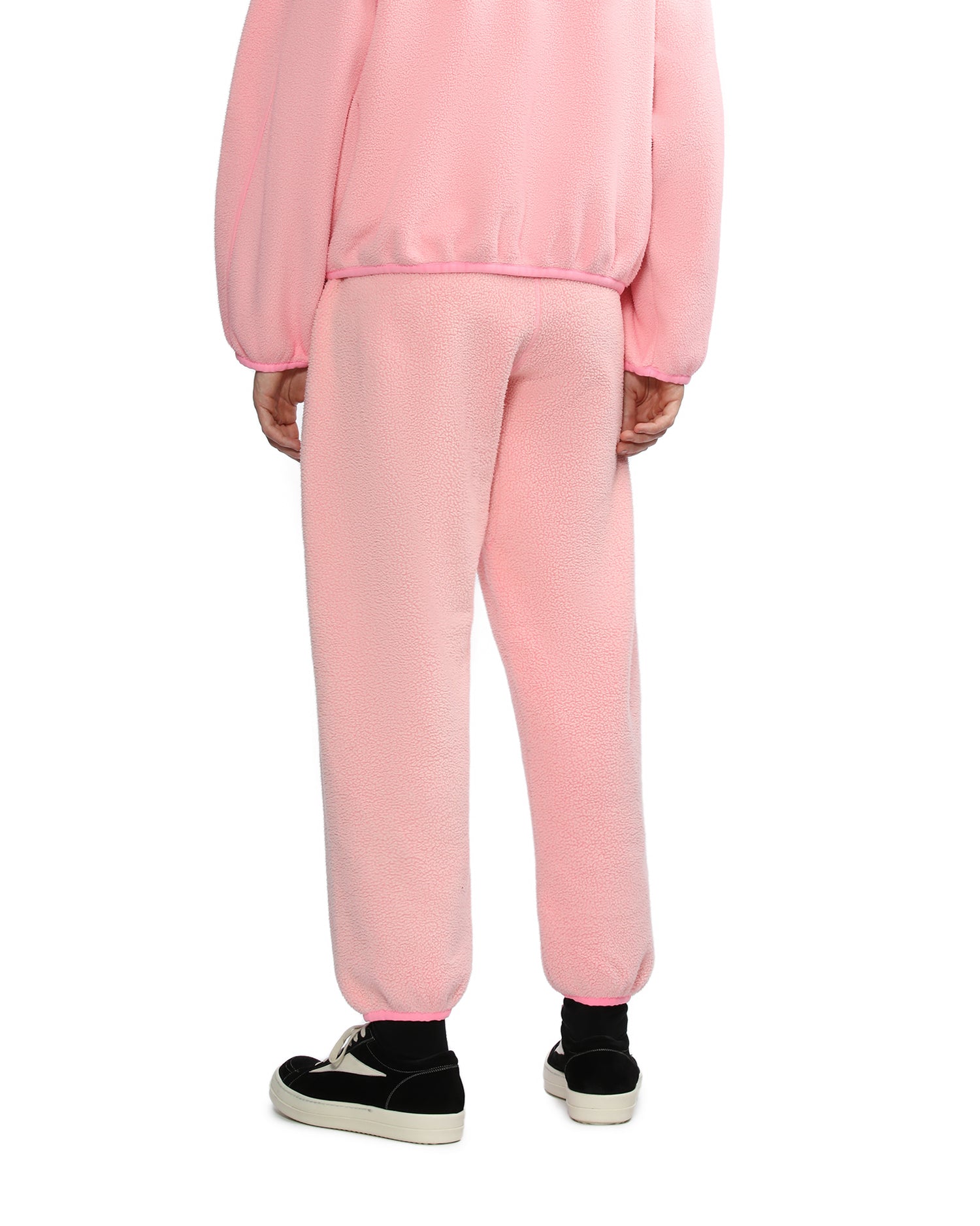 Embossed logo teddy fleece sweatpants