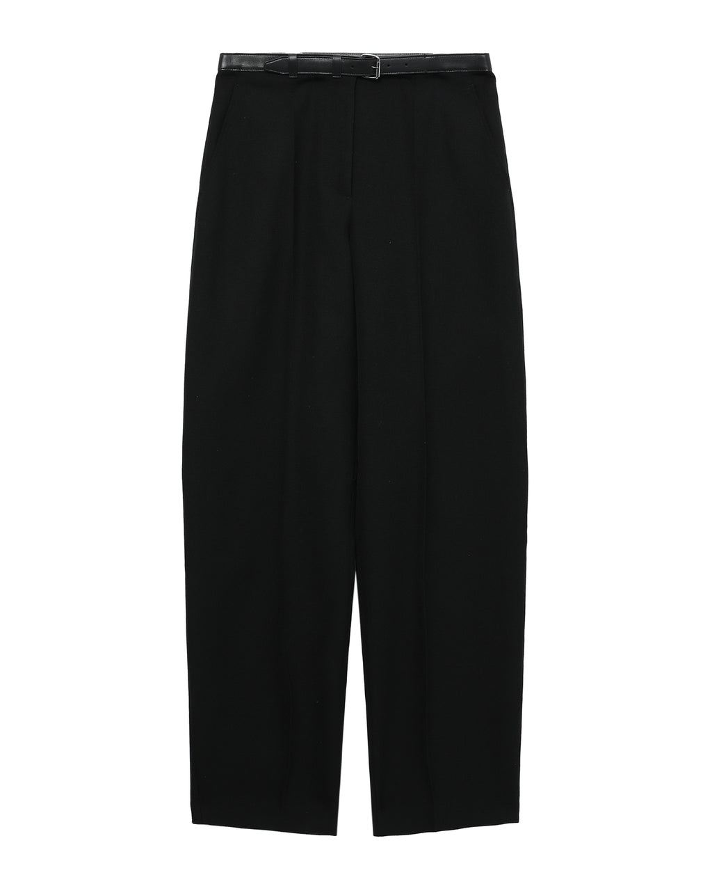 Belted wide leg pants