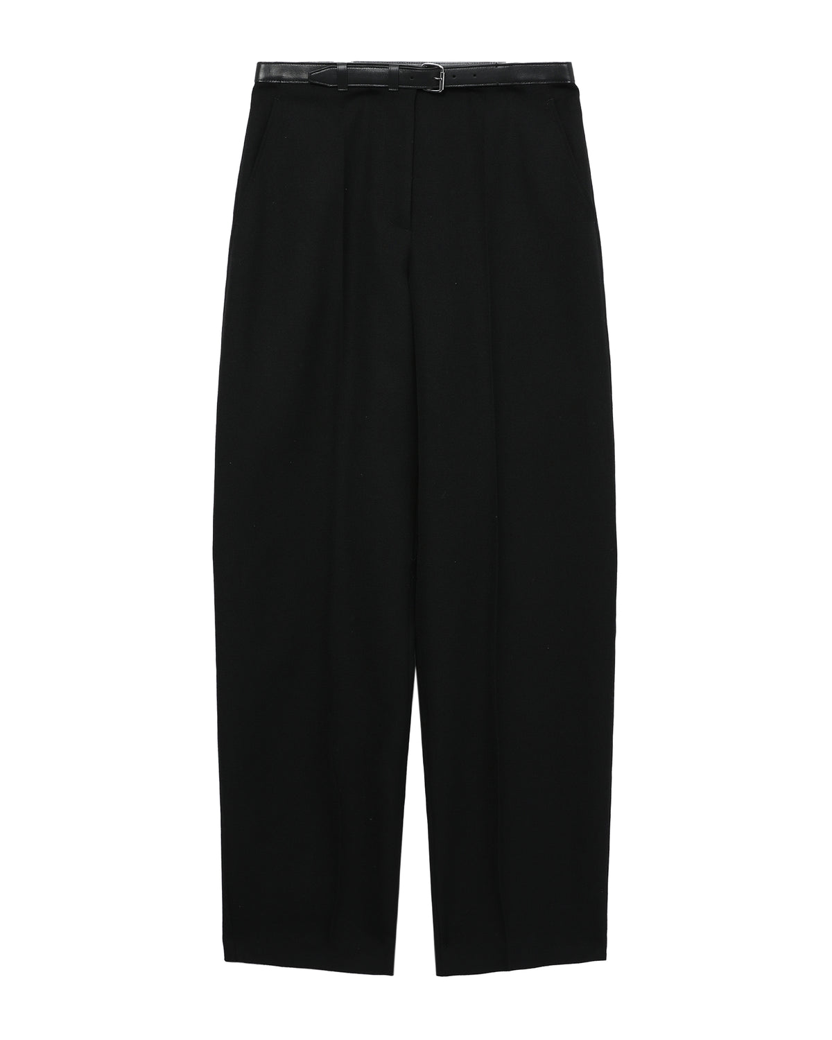 Belted wide leg pants