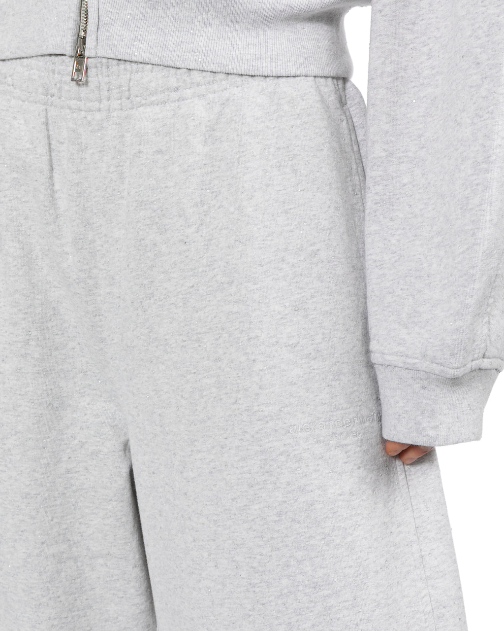 Textured sweatpants