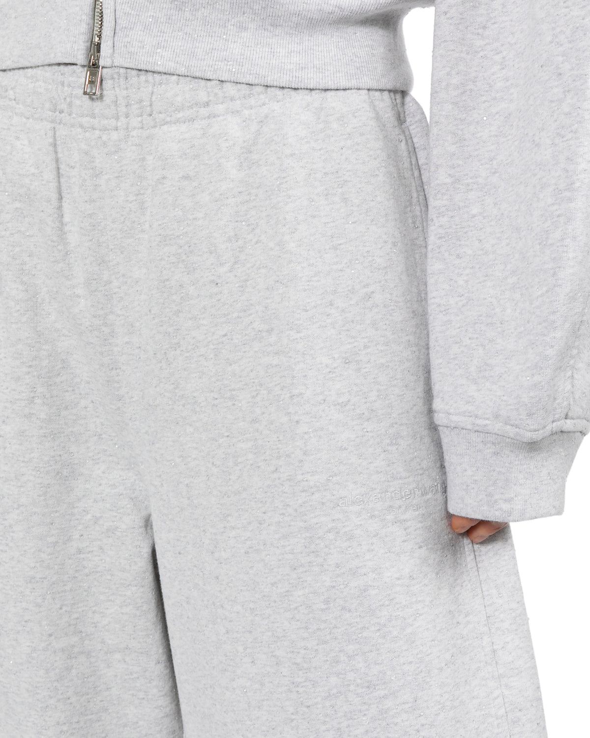 Textured sweatpants