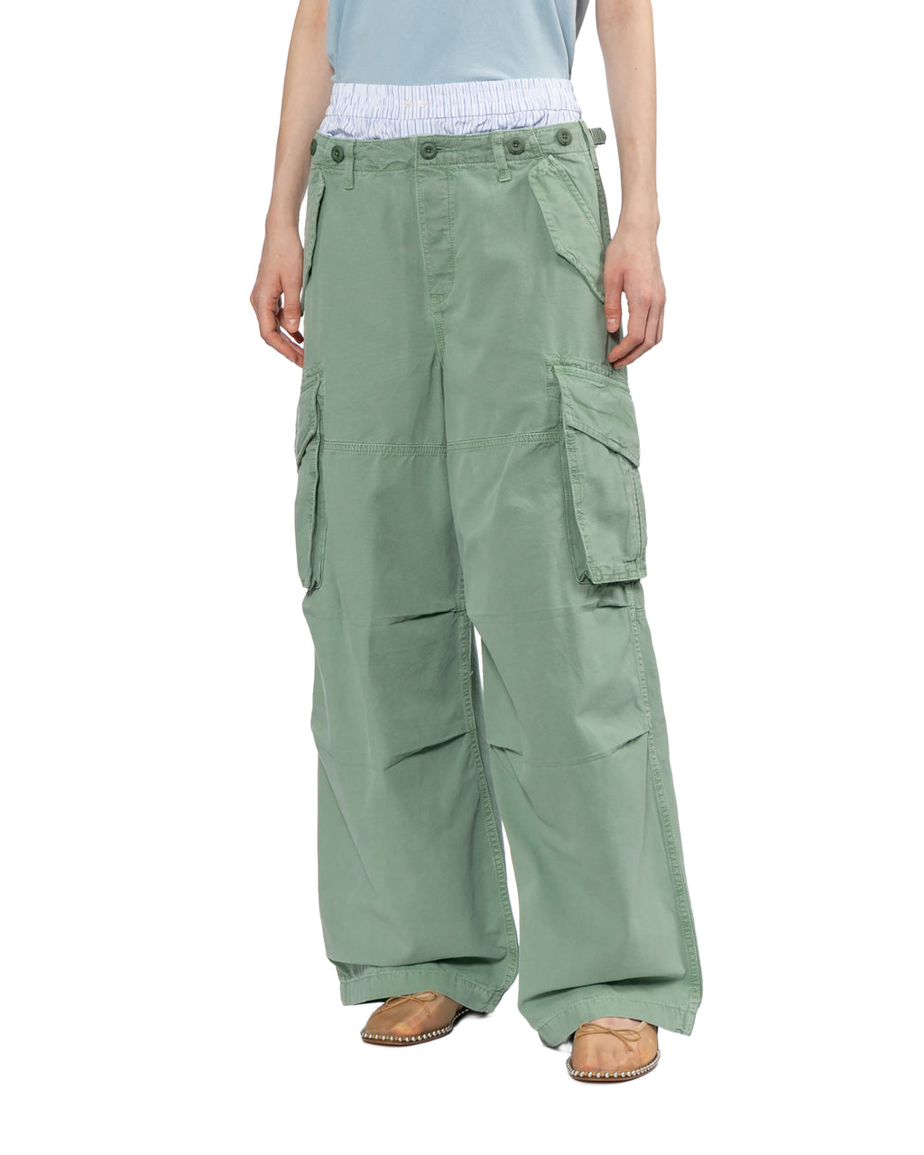 Boxer waist cargo pants