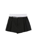 Layered boxer tailored shorts