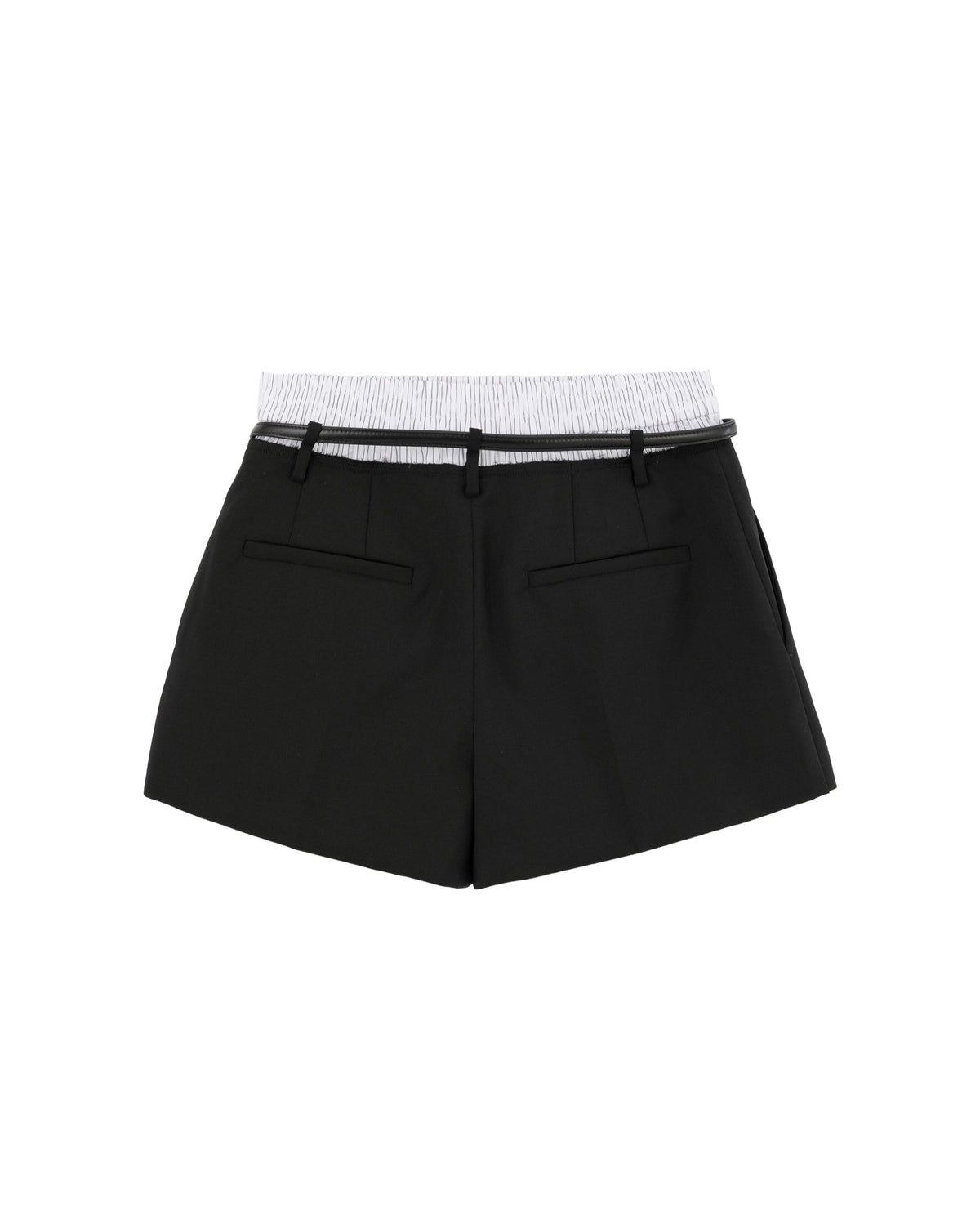 Layered boxer tailored shorts