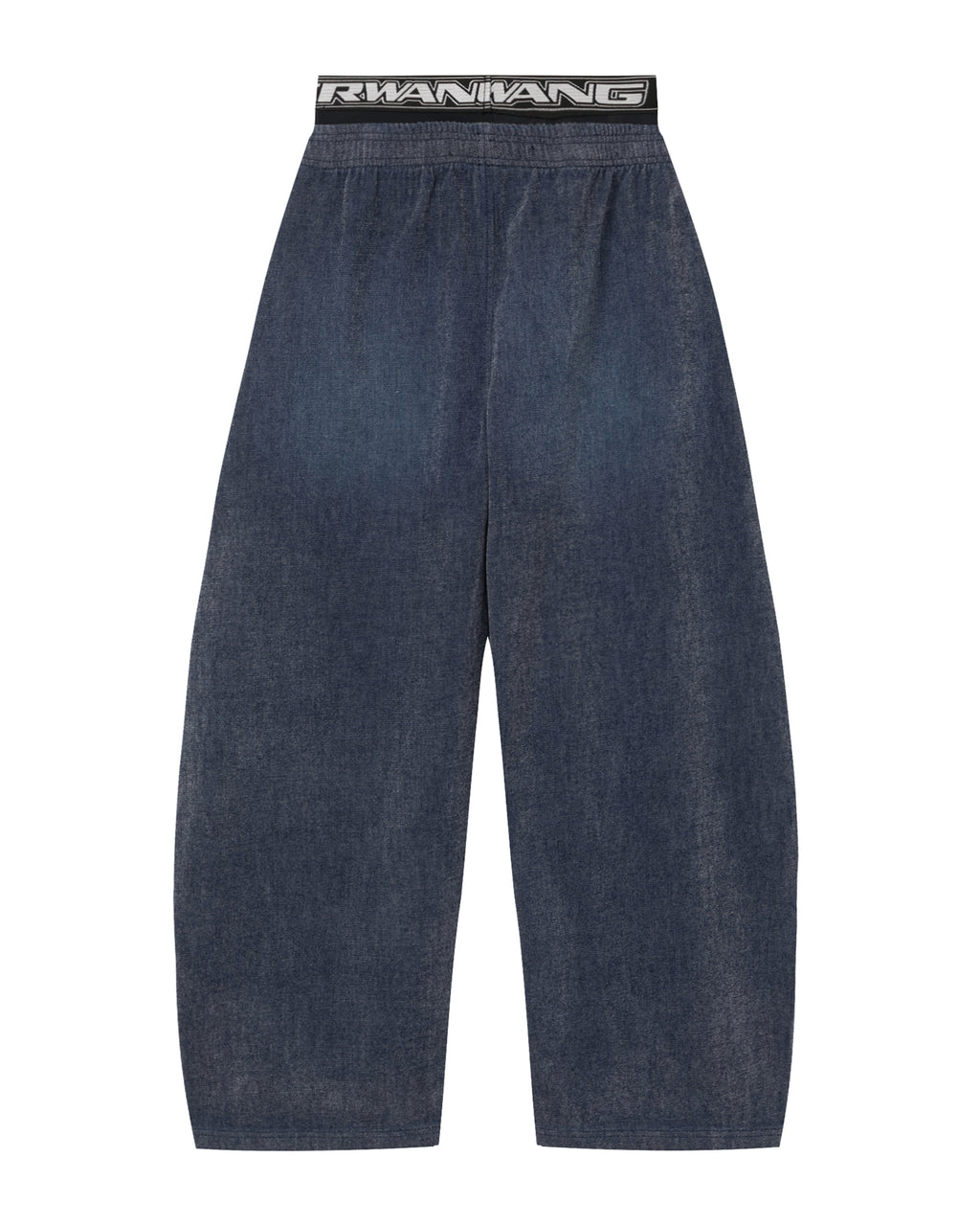 Elastic waist wide-leg pants