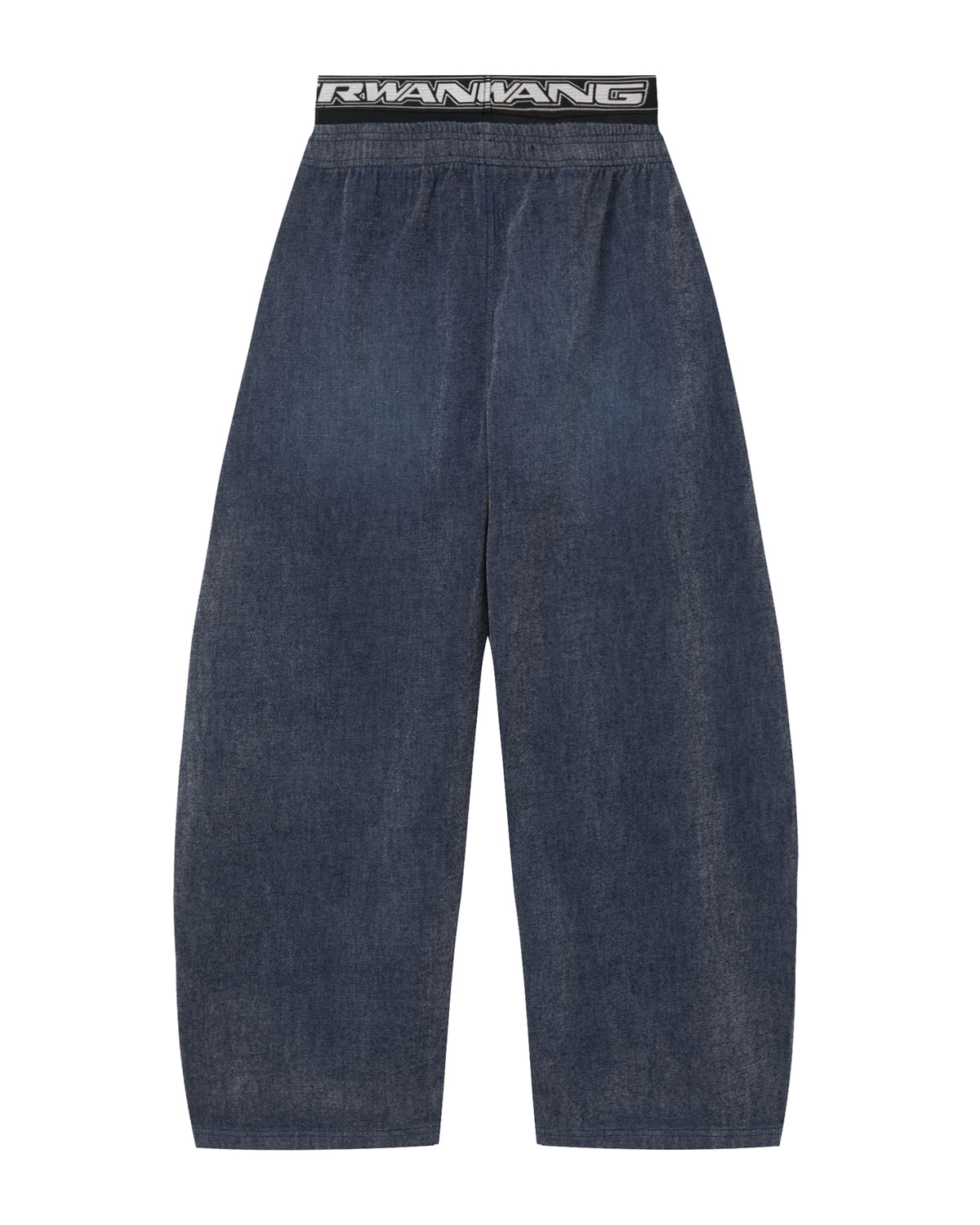 Elastic waist wide-leg pants