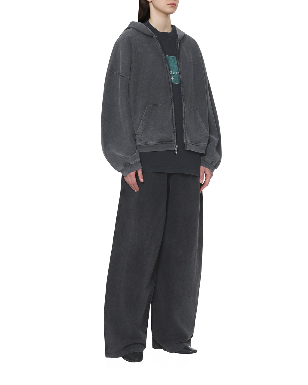 Crystal hotfix oversized sweatpants