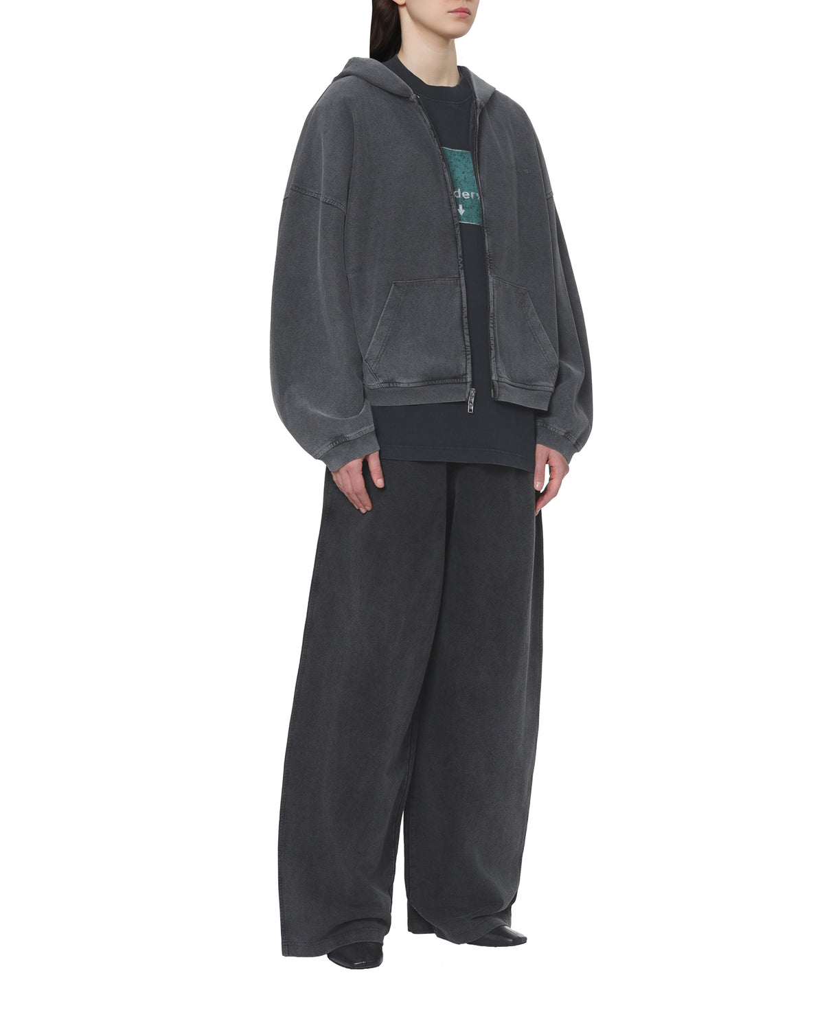 Crystal hotfix oversized sweatpants