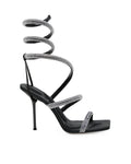 Julie Crystal coil sandals