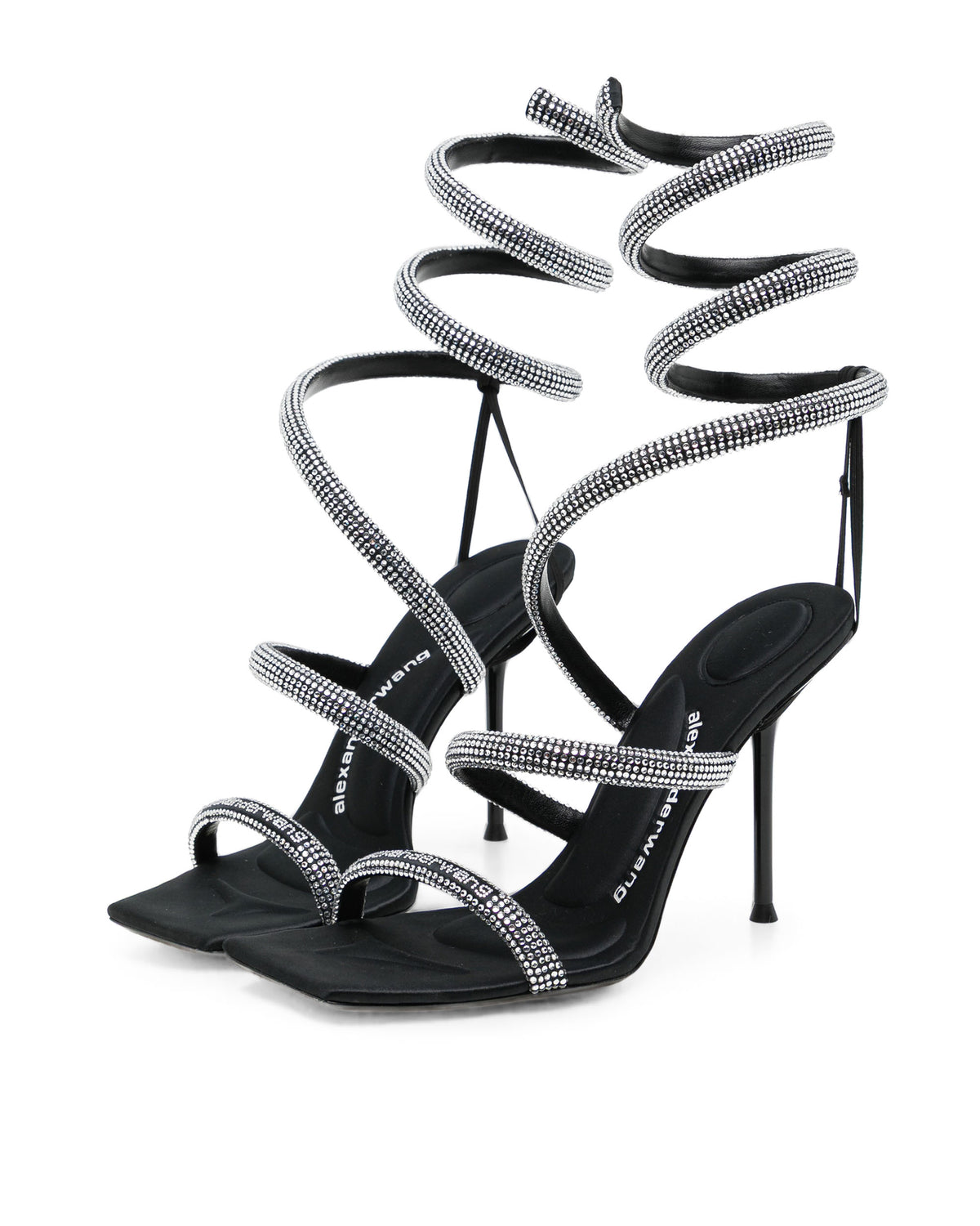 Julie Crystal coil sandals
