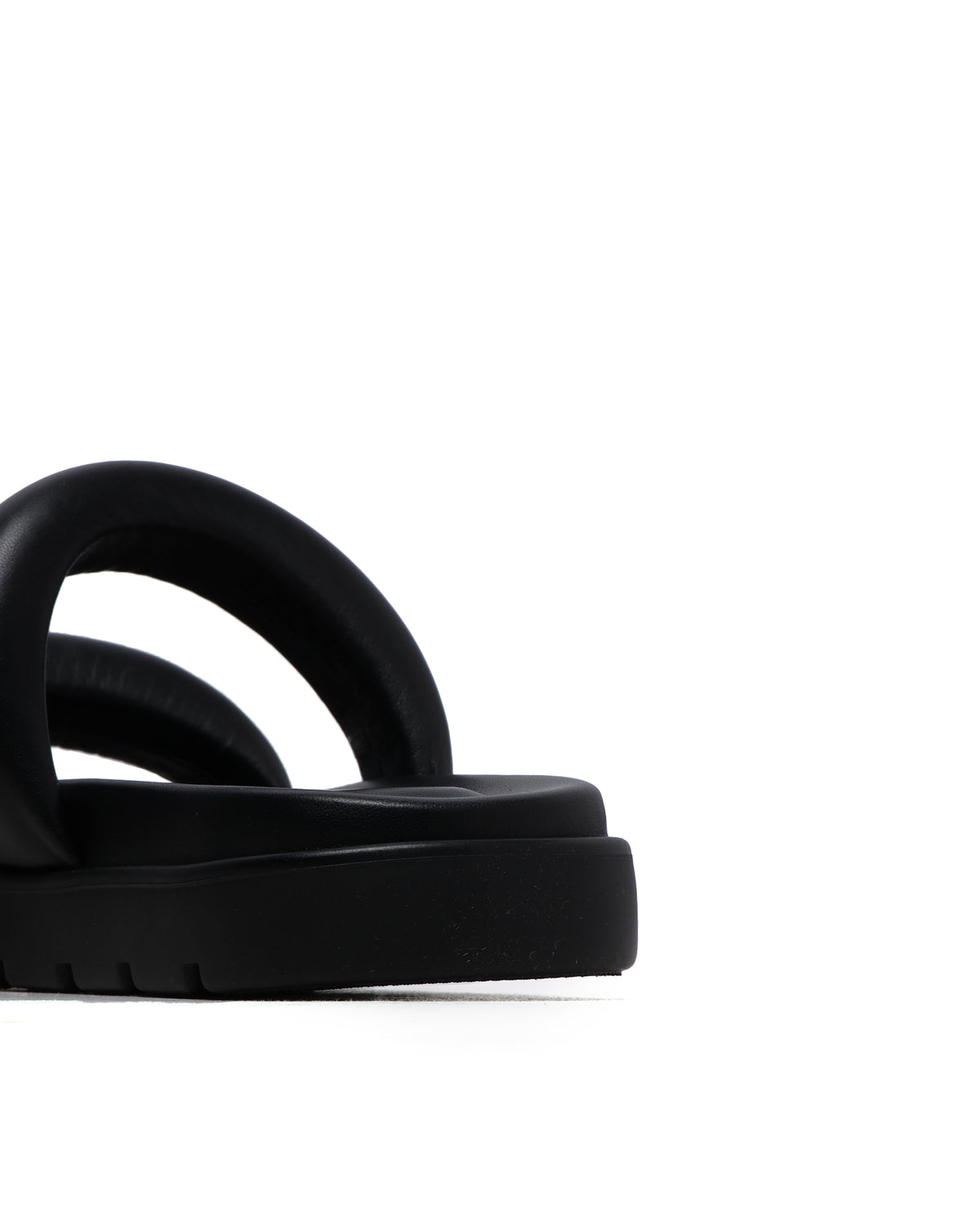 Leather flatform sandals