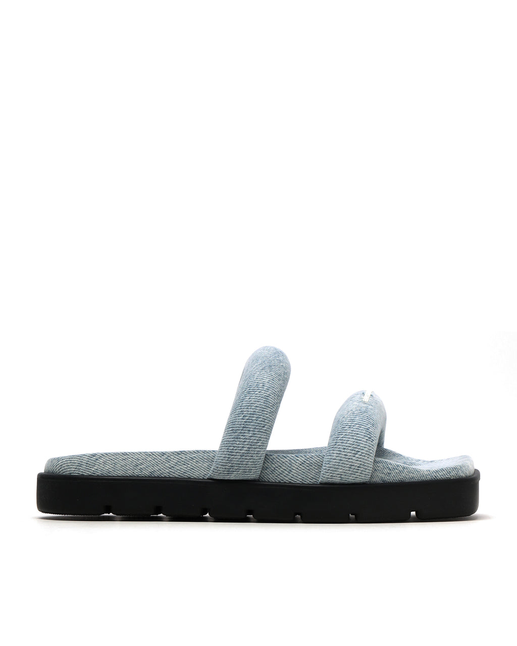 Denim flatform sandals