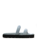 Denim flatform sandals