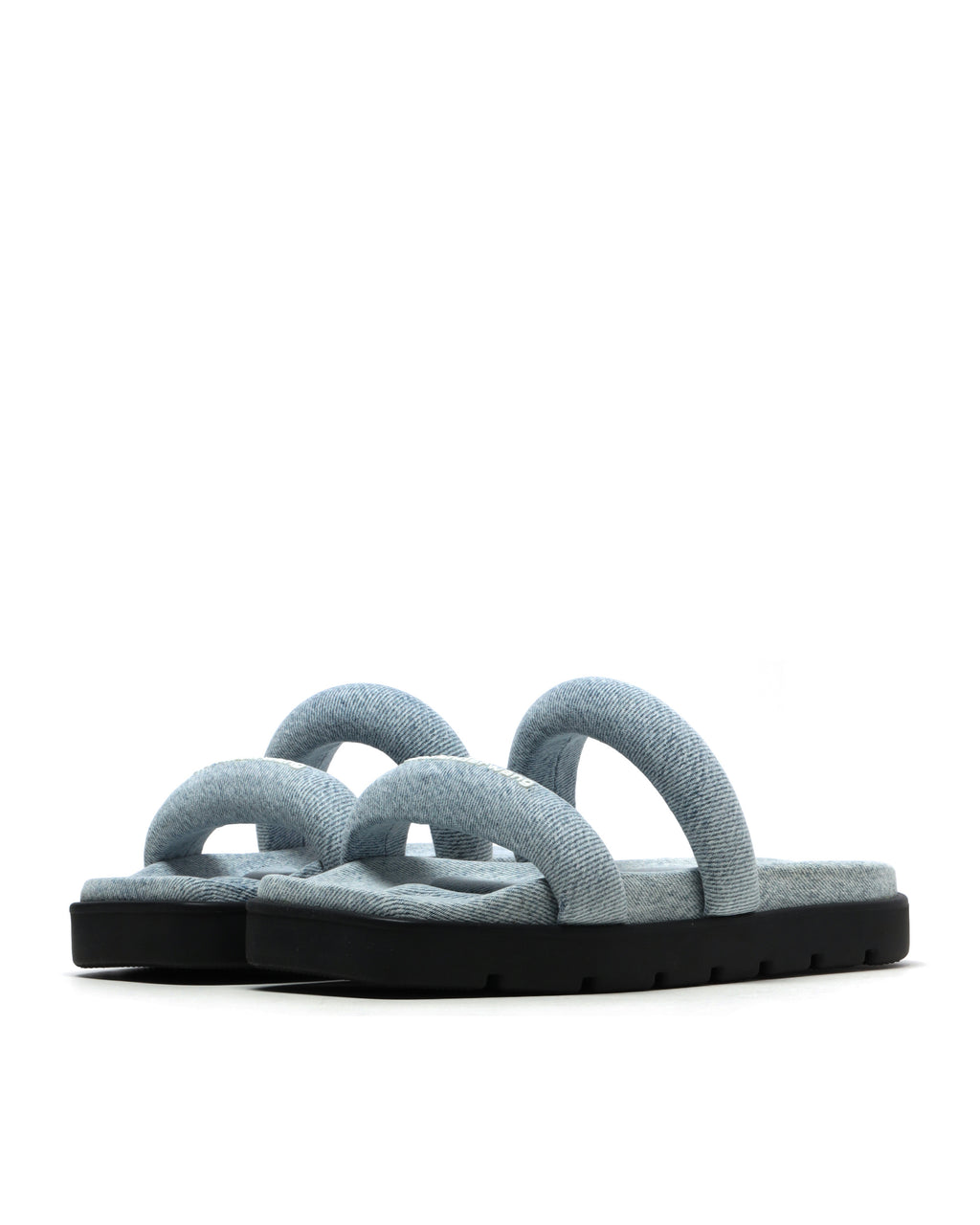 Denim flatform sandals