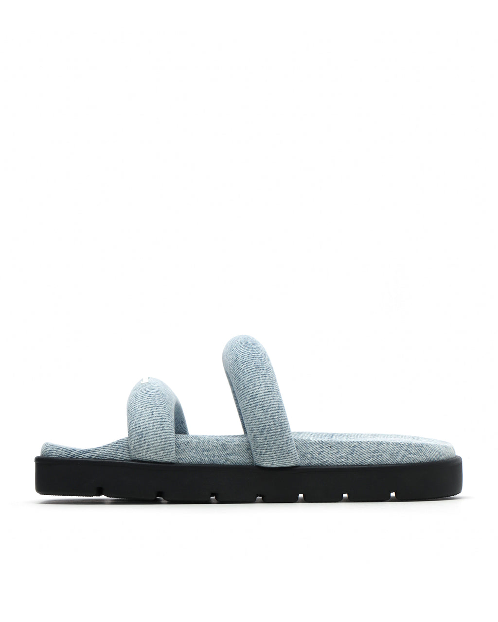 Denim flatform sandals