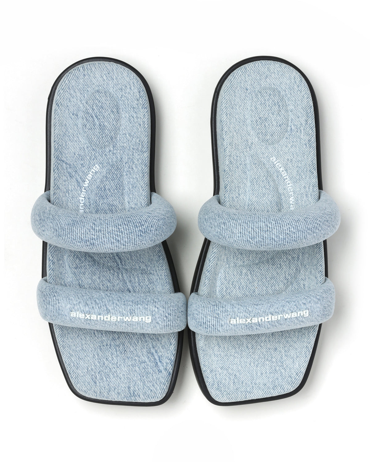 Denim flatform sandals