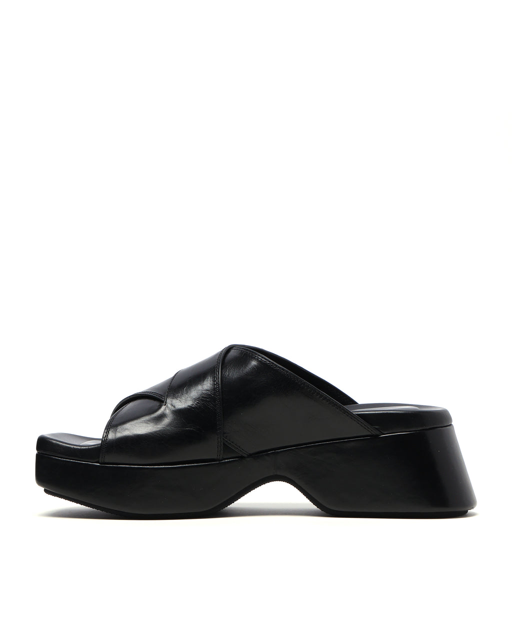 Float criss-cross platform sandals