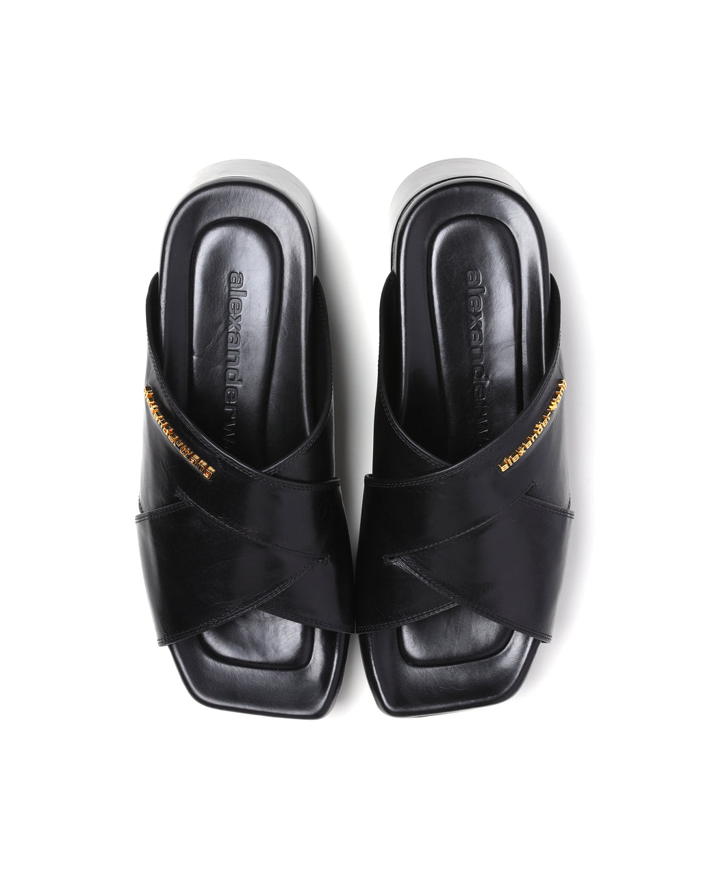 Float criss-cross platform sandals