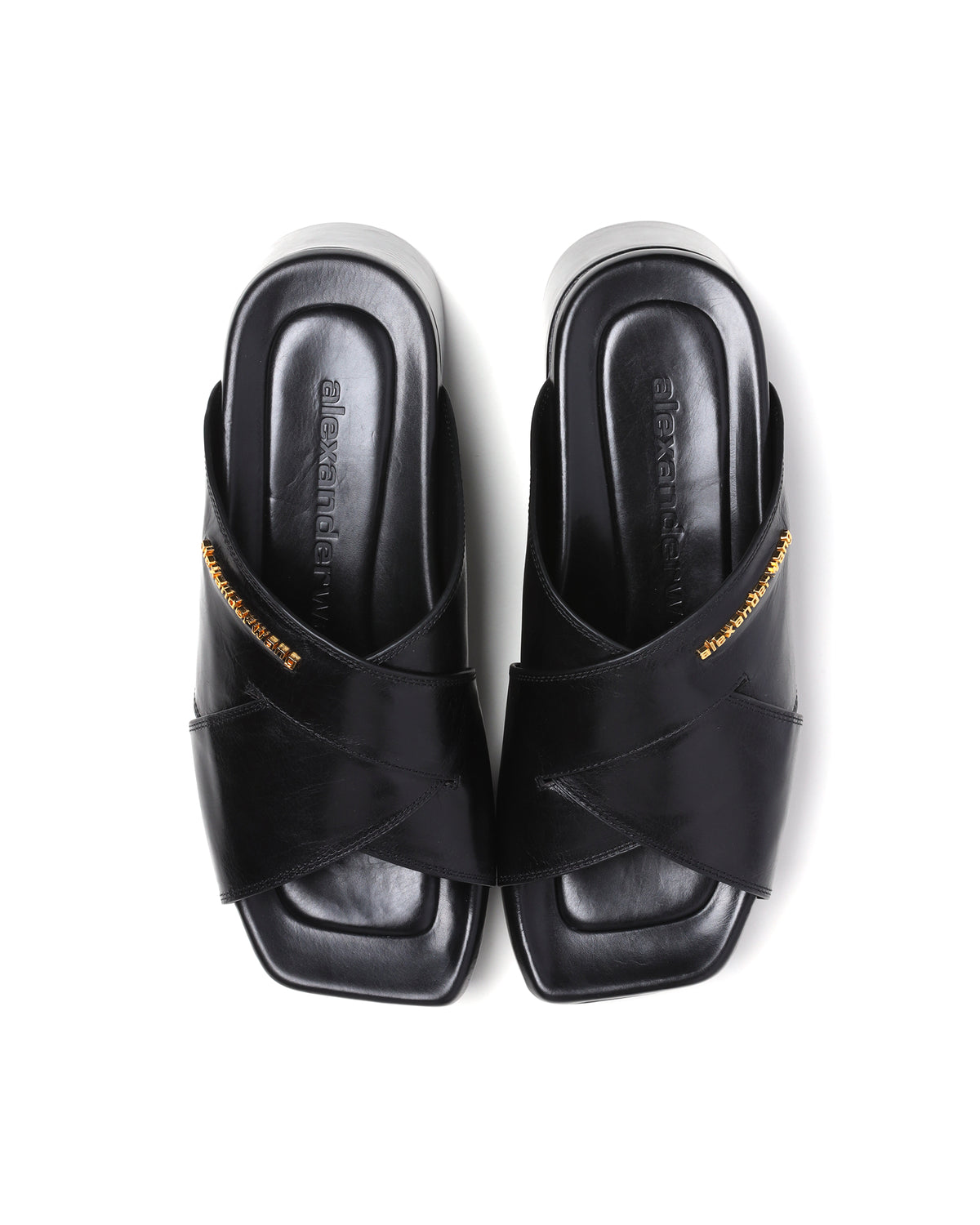 Float criss-cross platform sandals