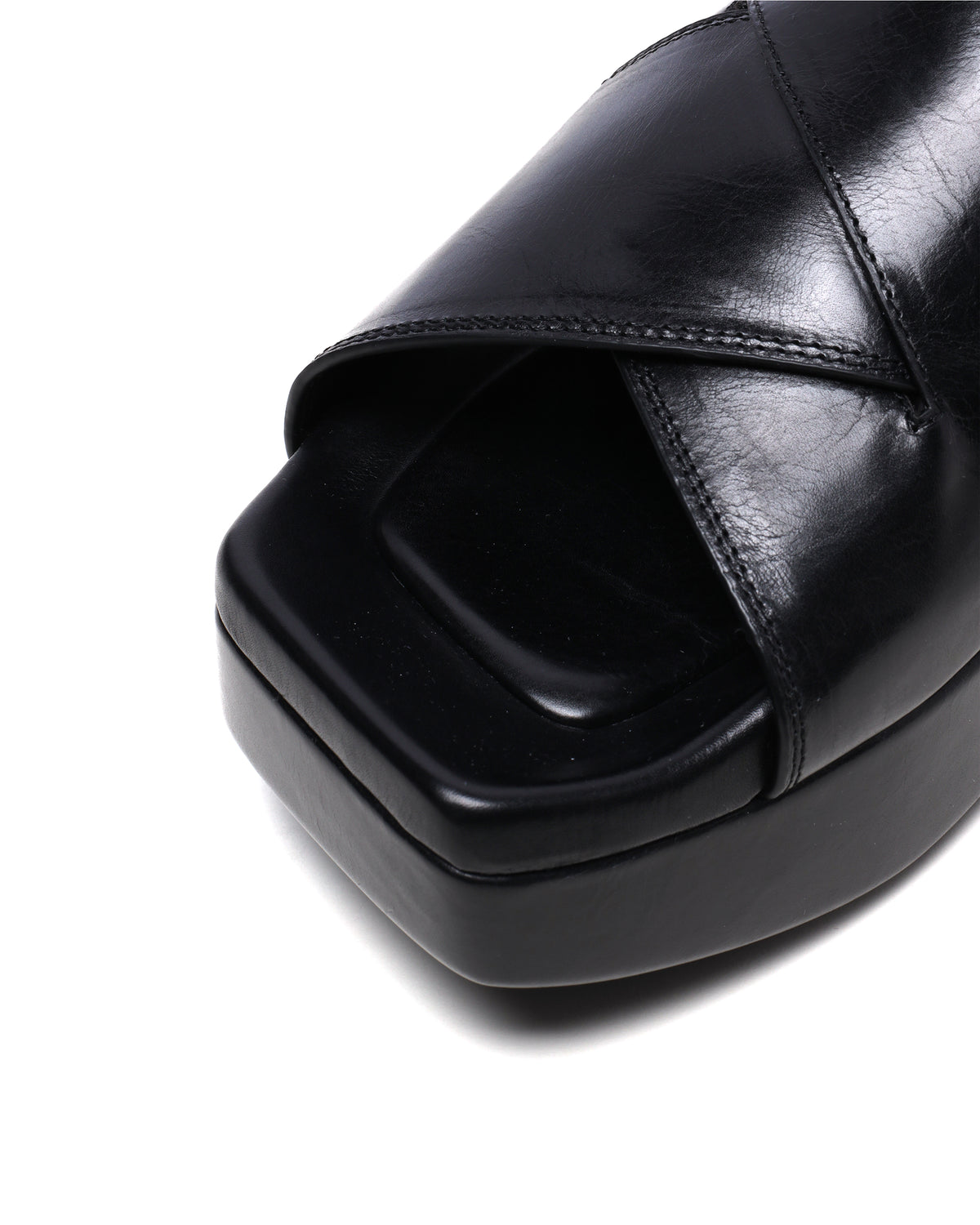 Float criss-cross platform sandals