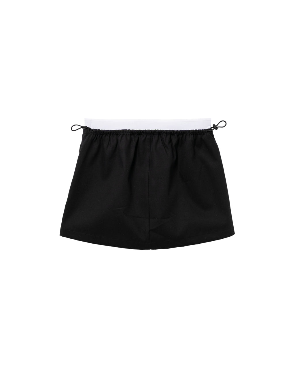 Logo elastic mid-rise skirt