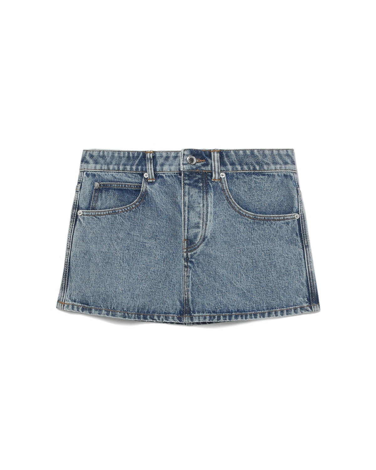 Denim mini skirt