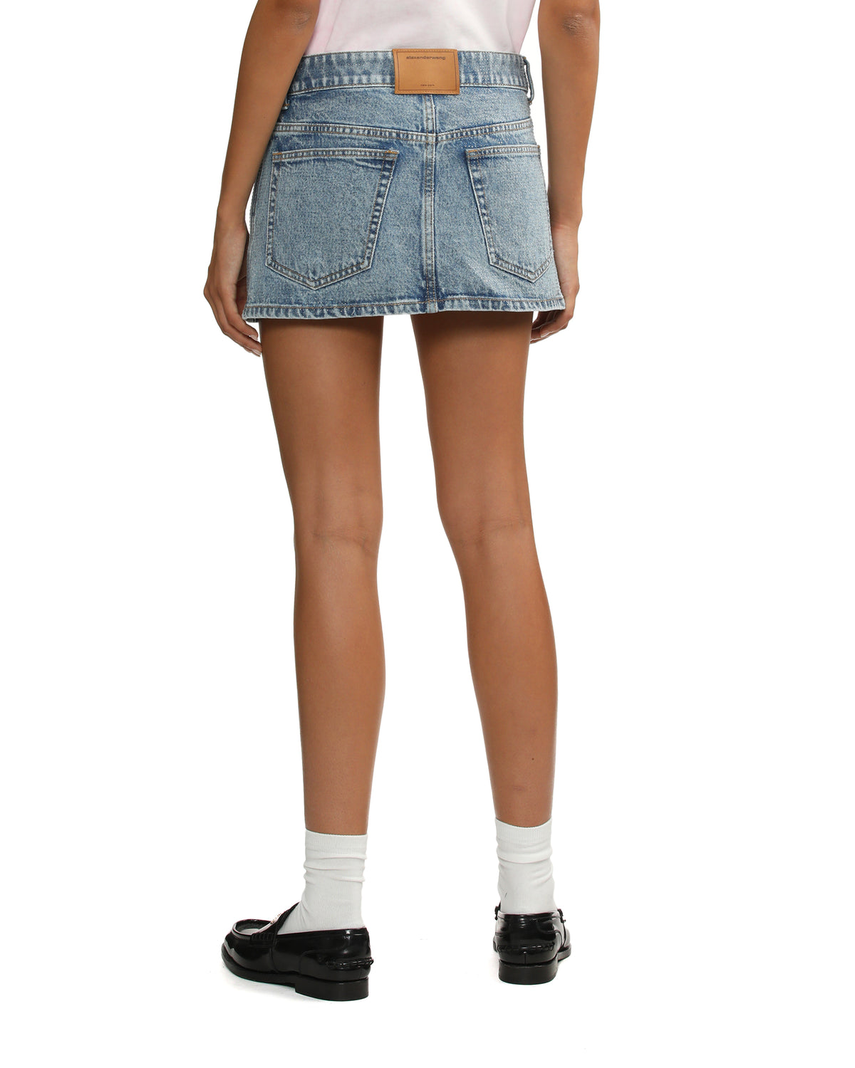 Denim mini skirt