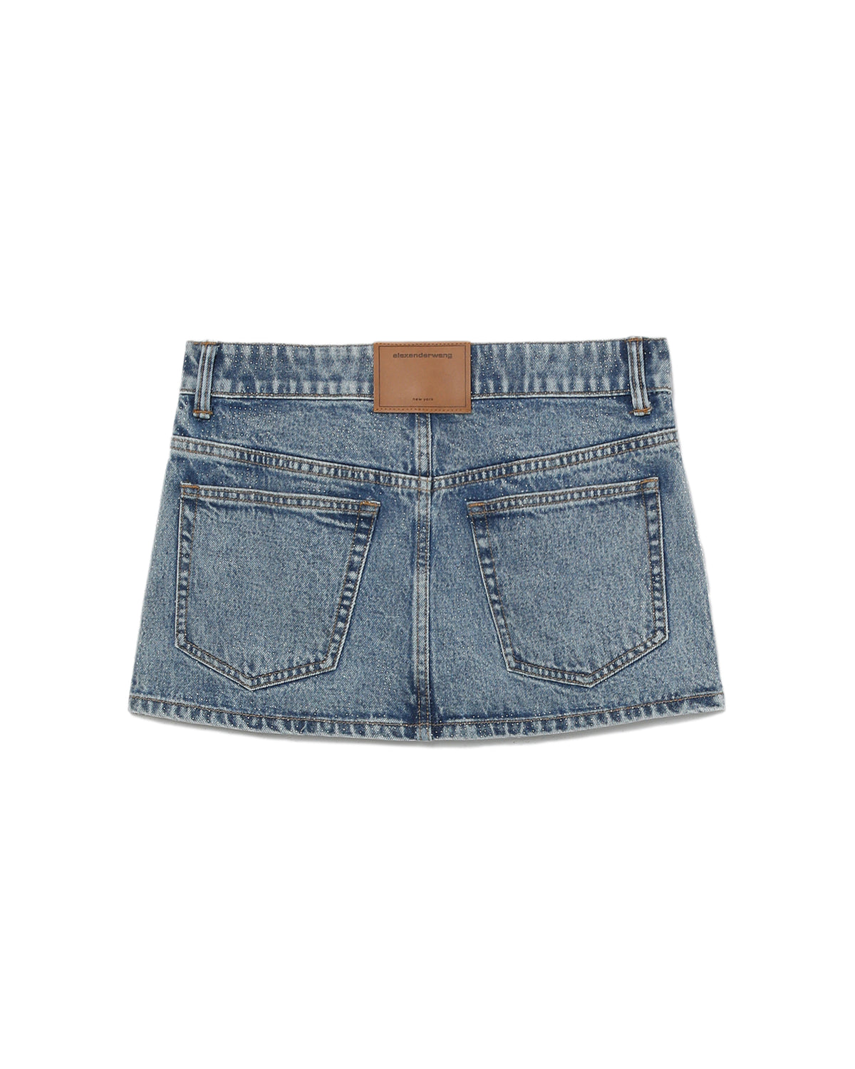 Denim mini skirt