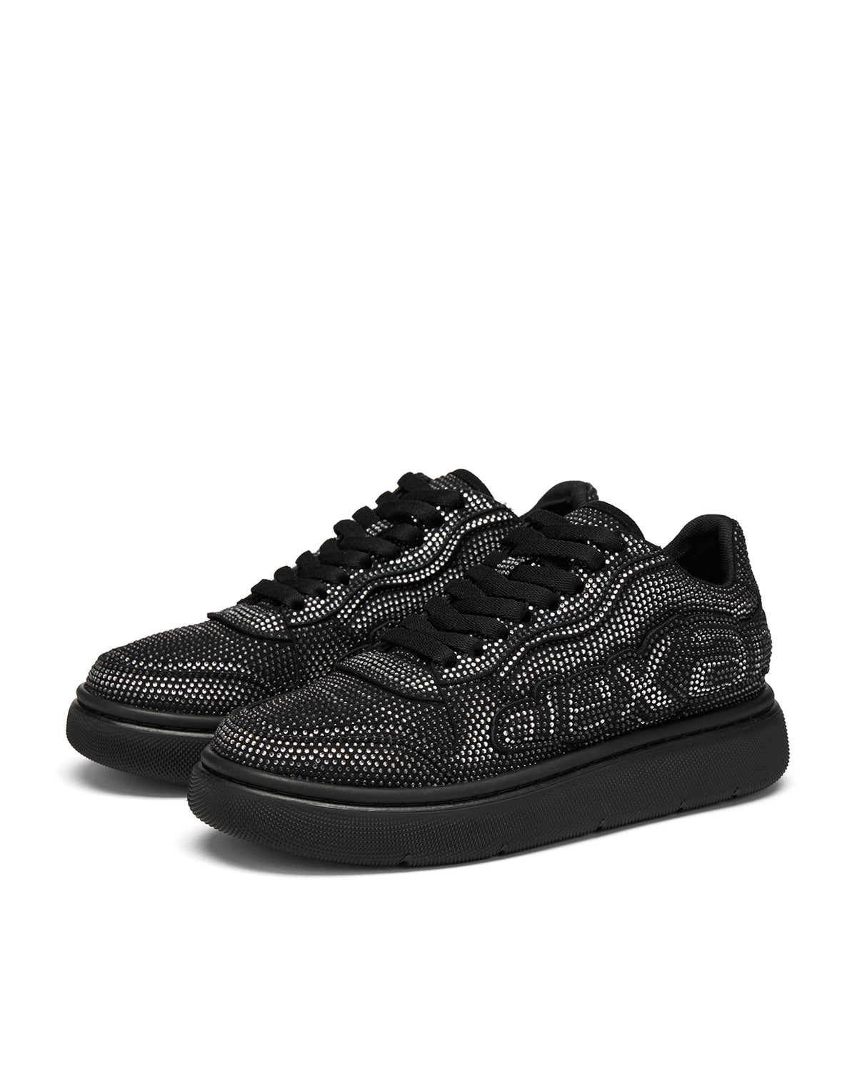 Puff crystal hotfix sneaker