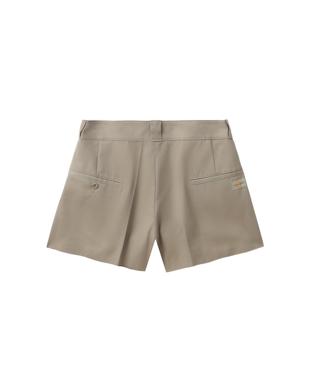 Box-pleated workwear-inspired shorts
