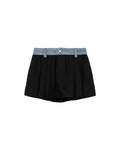 Pleated shorts