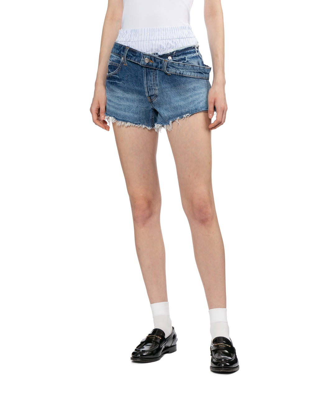 Boxer drop waistband shorts