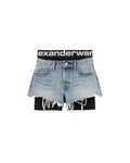 Pre-styled relaxed logo bike shorts