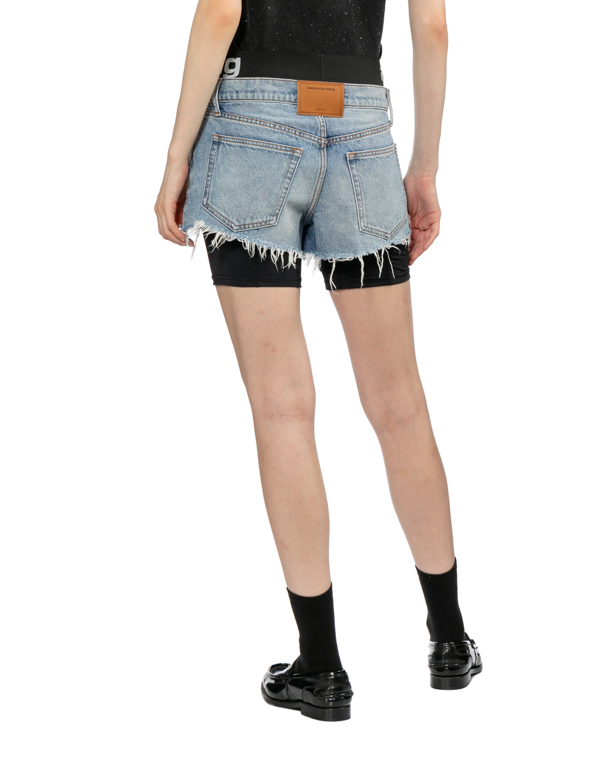 Pre-styled relaxed logo bike shorts