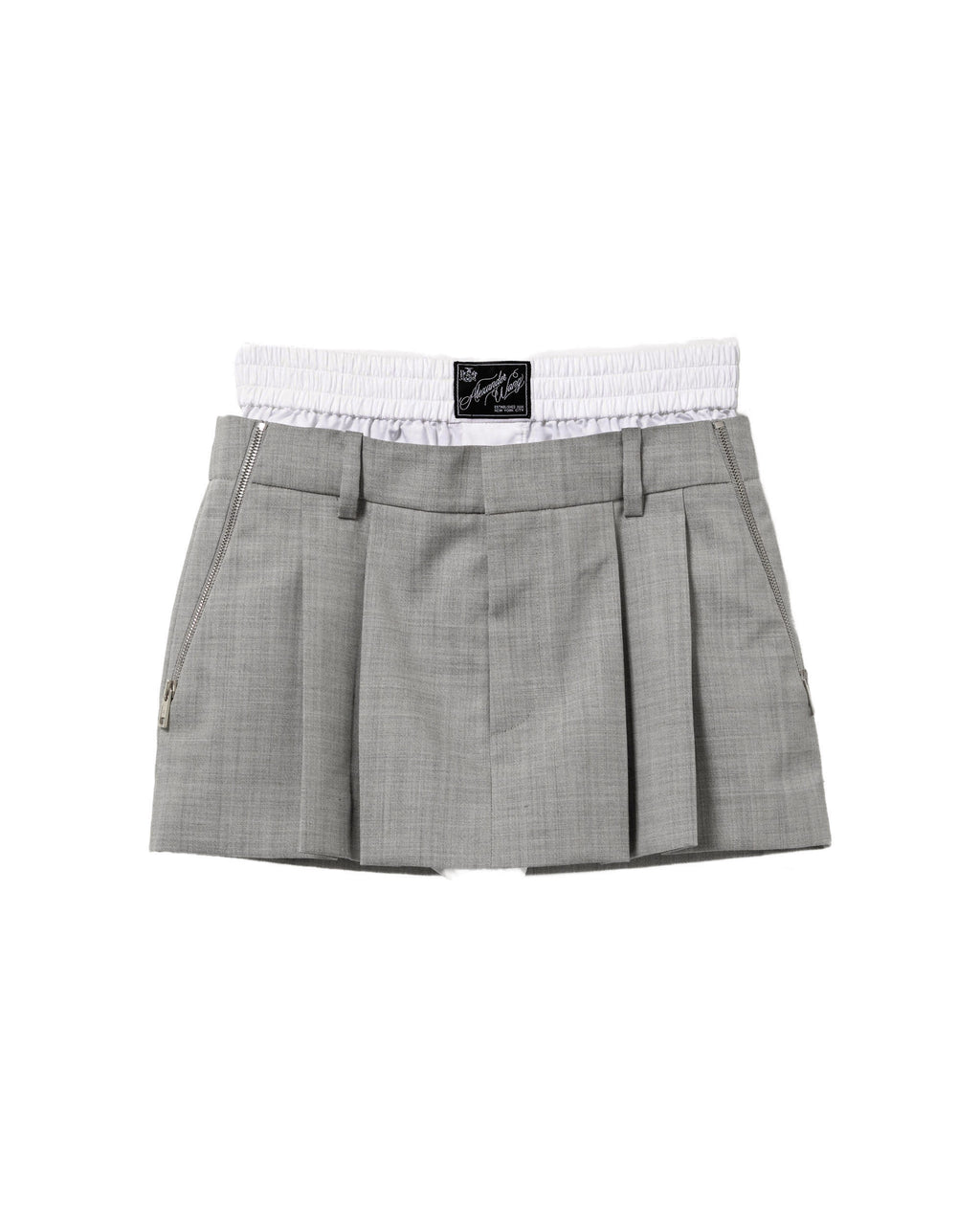 Pleated mini skirt