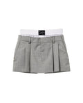 Pleated mini skirt