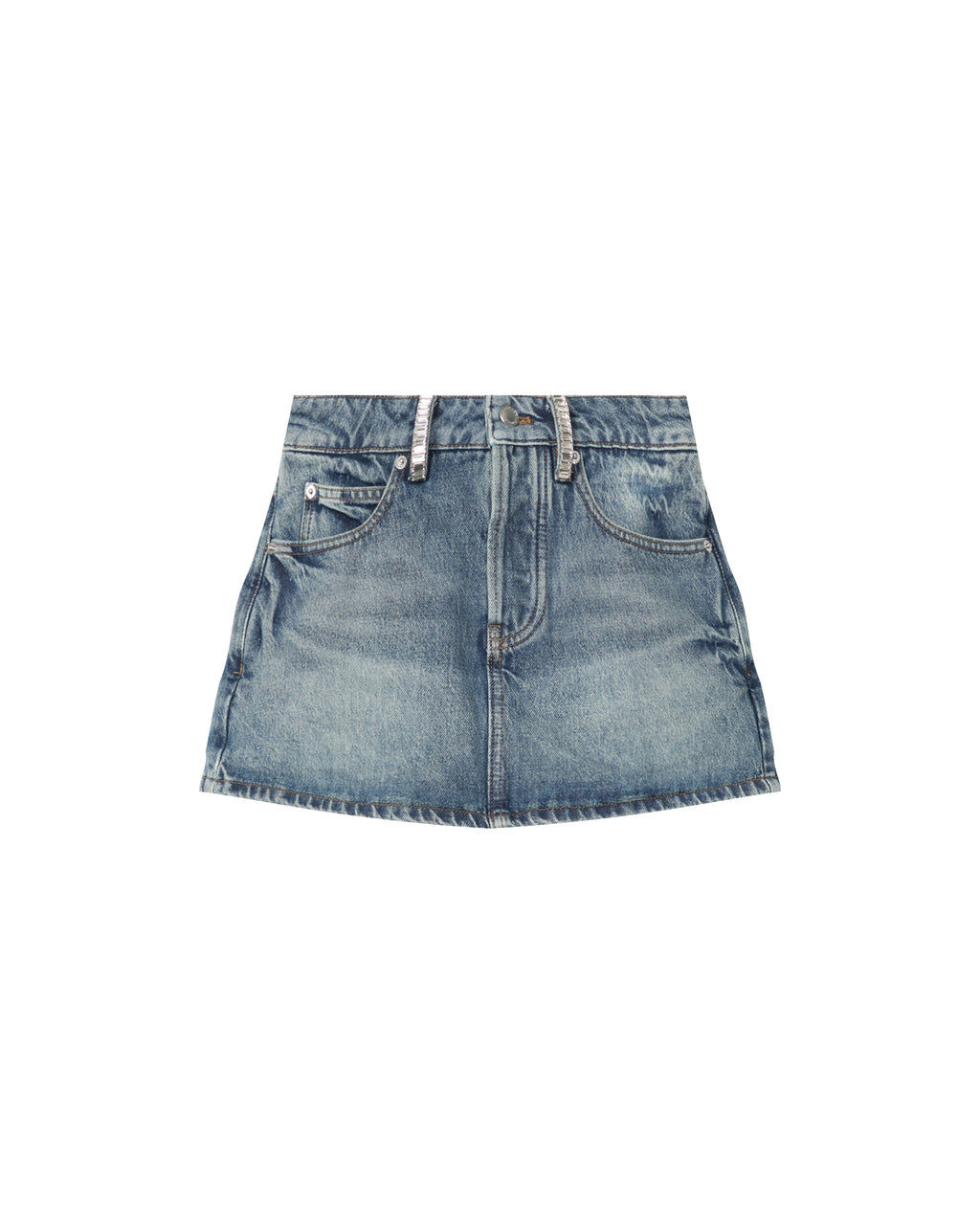 Denim mini skirt