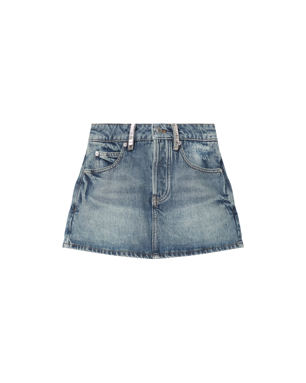 Denim mini skirt