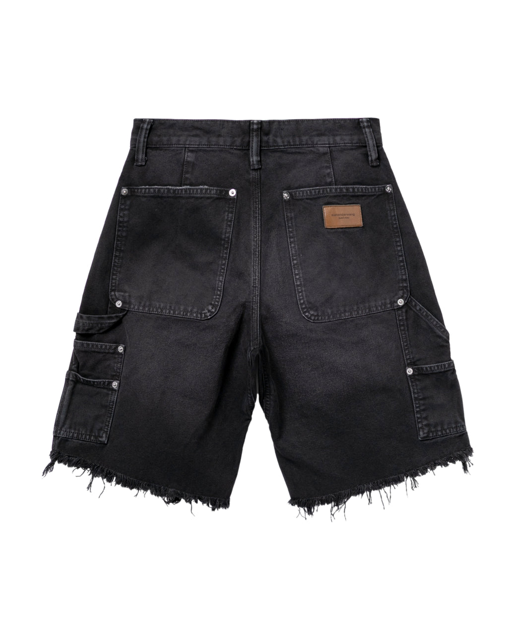 Ripped denim shorts