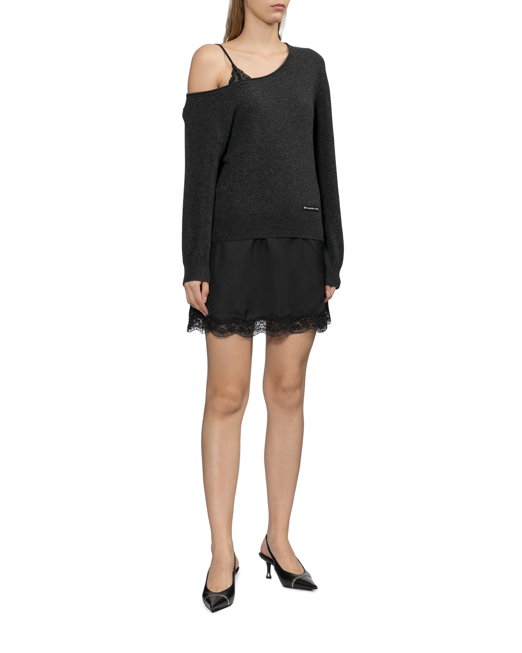 Slasher zip slingback