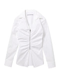 Zip front shirt
